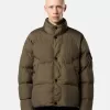 Daunenjacke mit Windschutz