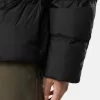 Daunenjacke mit Windschutz
