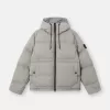 Daunenparka mit wasserabweisender Oberfläche und Druckknopftaschen