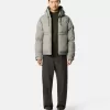 Daunenparka mit wasserabweisender Oberfläche und Druckknopftaschen