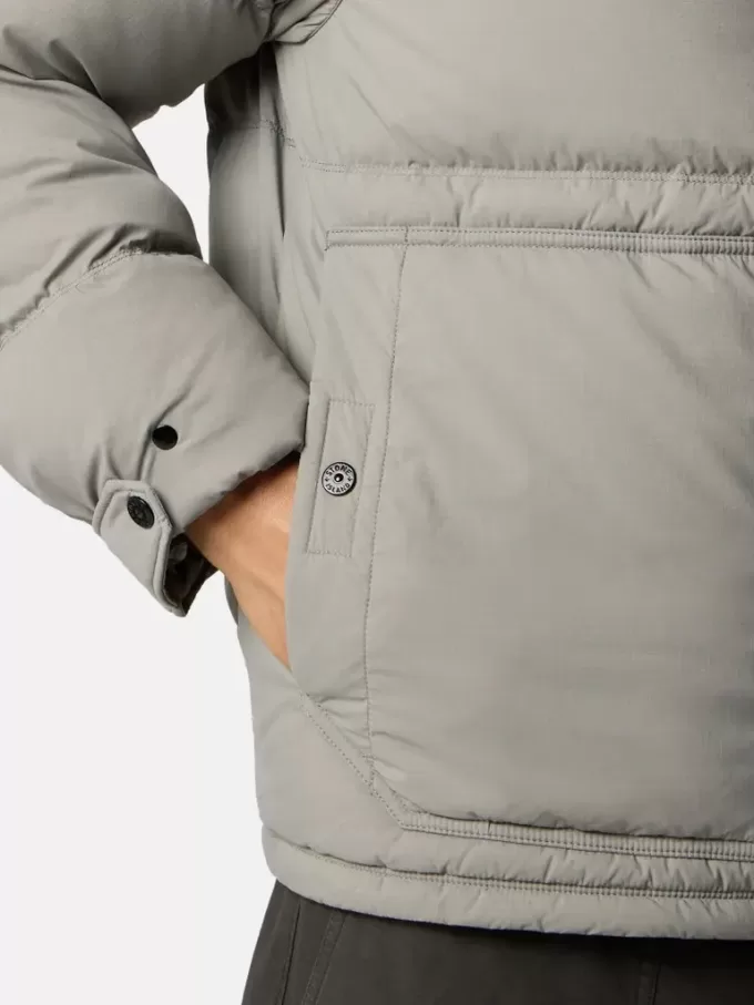 Daunenparka mit wasserabweisender Oberfläche und Druckknopftaschen