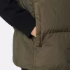 Daunenweste mit Windschutz und Reißverschlusstaschen