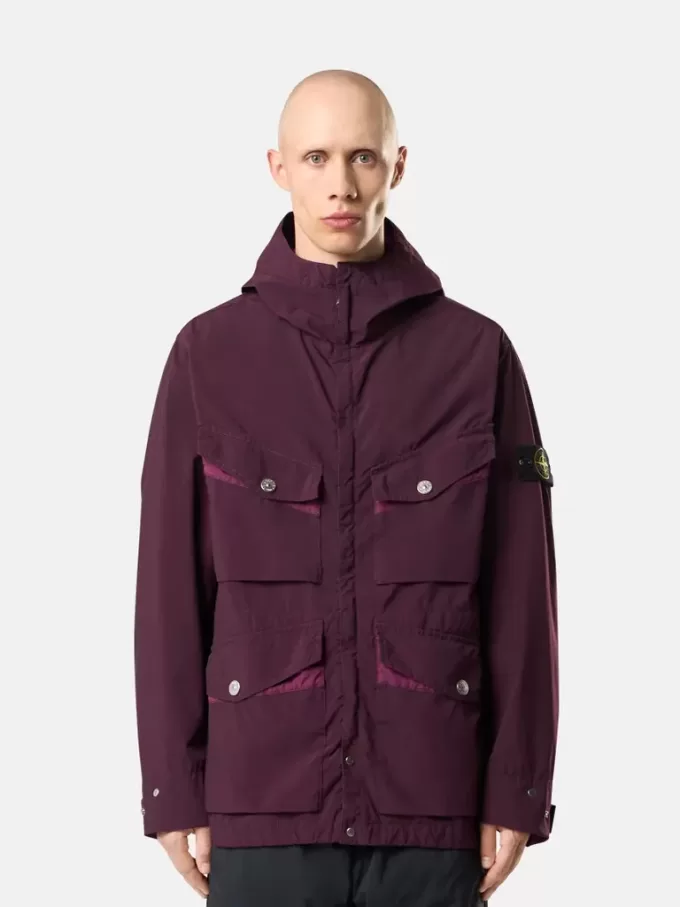 Feldjacke mit Kapuze, Anti-Drop- und Druckknopftaschen