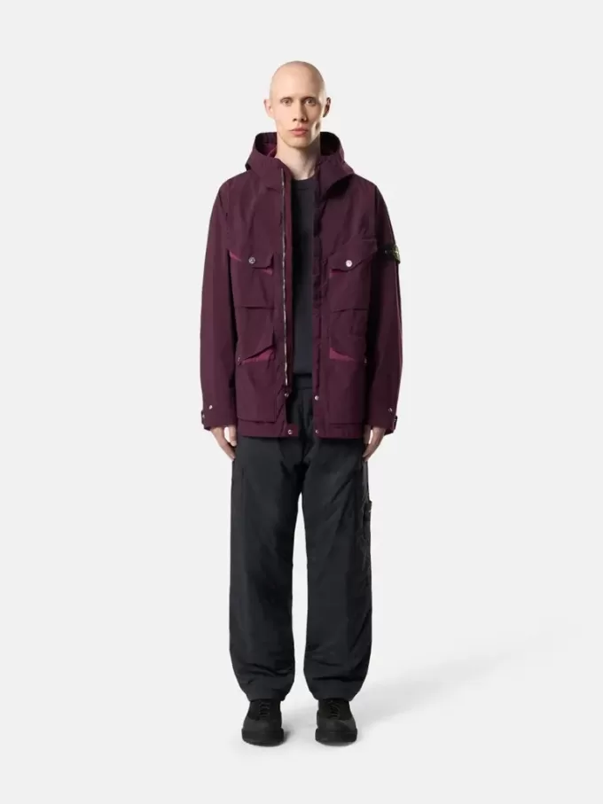Feldjacke mit Kapuze, Anti-Drop- und Druckknopftaschen