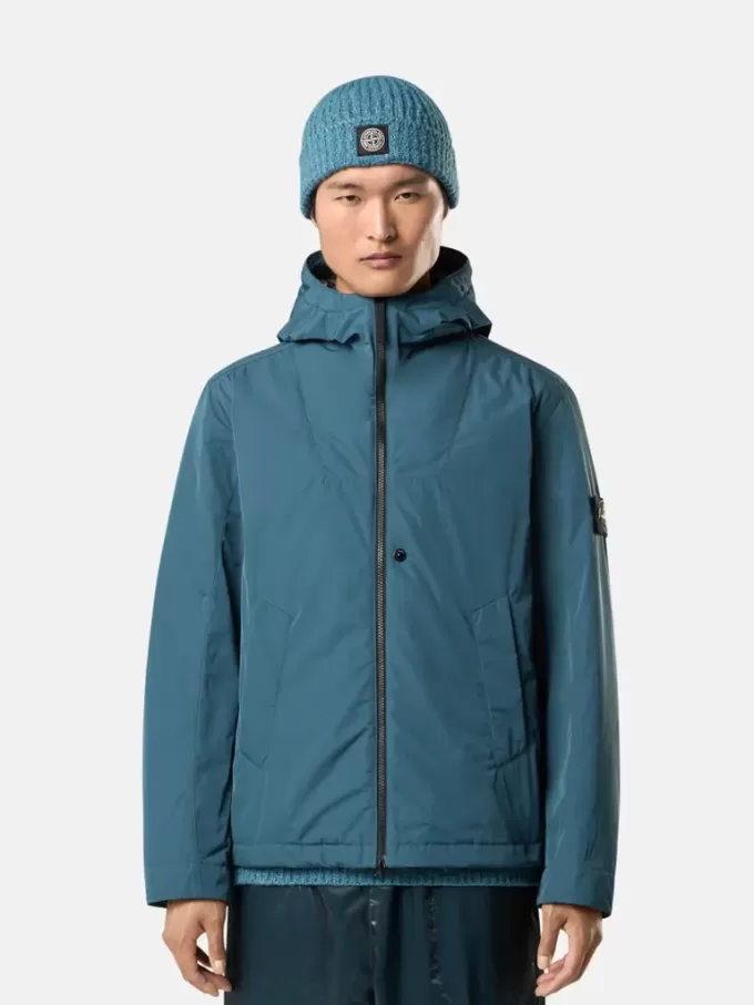Gepolsterte Kapuzenjacke mit Anti-Drop- und Druckknopftaschen