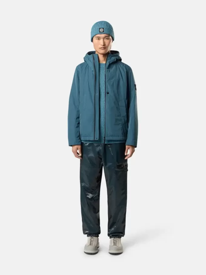 Gepolsterte Kapuzenjacke mit Anti-Drop- und Druckknopftaschen