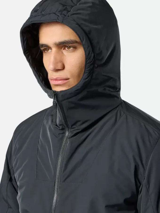 Gepolsterte Kapuzenjacke mit Anti-Drop- und Druckknopftaschen