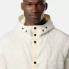 Gepolsterte Kapuzenjacke mit Anti-Tropf- und Windschutz