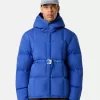 Kapuzen-Daunenjacke mit Anti-Drop- und Druckknopftaschen