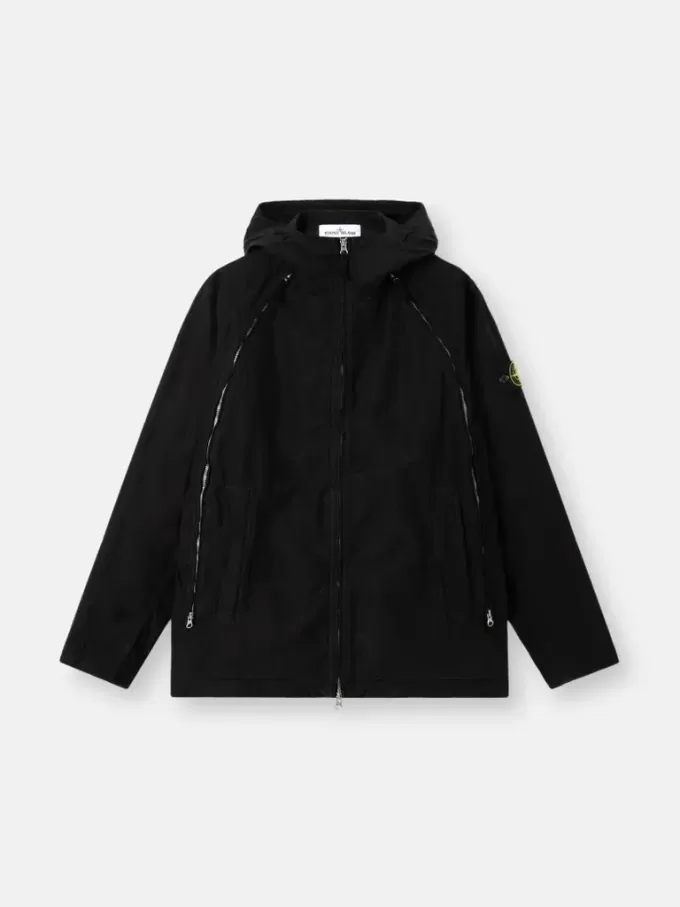Kapuzenjacke mit Anti-Drop- und Reißverschlusstaschen