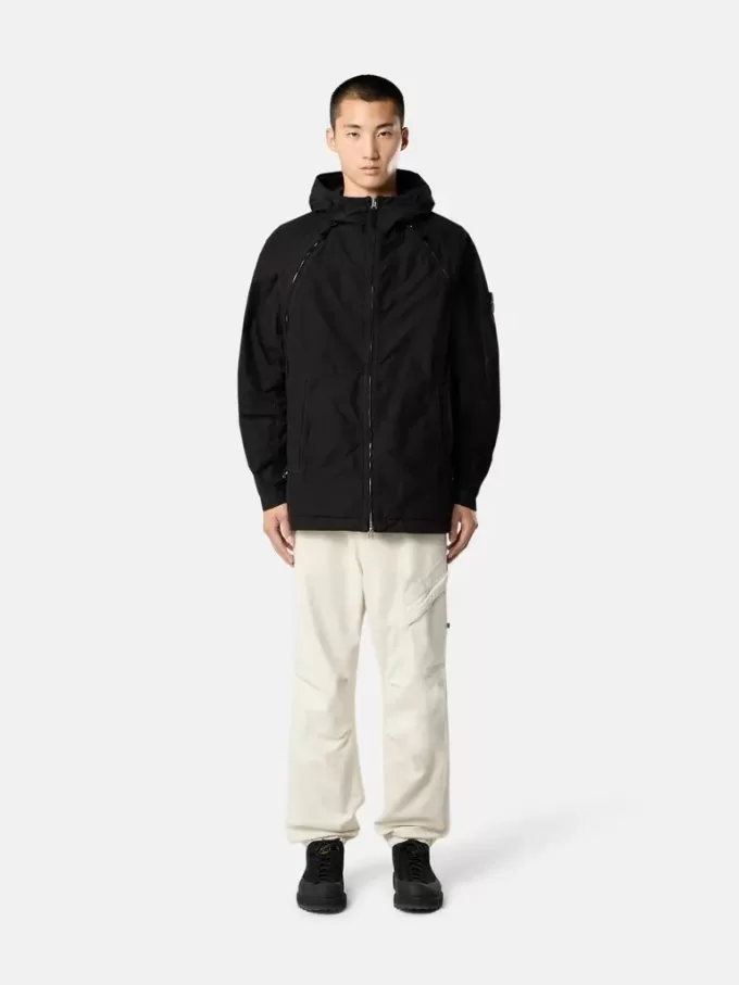 Kapuzenjacke mit Anti-Drop- und Reißverschlusstaschen