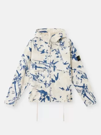 Kapuzenjacke mit Camouflage-Print und Anti-Drop-Beschichtung