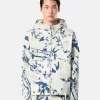 Kapuzenjacke mit Camouflage-Print und Anti-Drop-Beschichtung