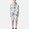 Kapuzenjacke mit Camouflage-Print und Anti-Drop-Beschichtung