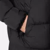 Kapuzenparka aus Daunen mit Windschutz