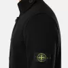 Knopfleiste-Pullover mit Filzbesatz