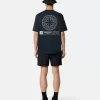 Kurzarm-T-Shirt in regulärer Passform mit „Industrial”-Aufdruck