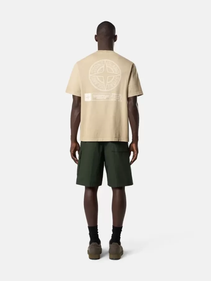 Kurzarm-T-Shirt in regulärer Passform mit „Industrial”-Aufdruck