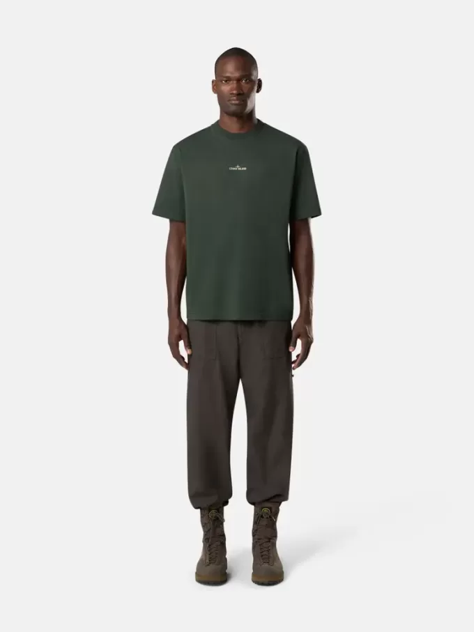 Kurzarm-T-Shirt in regulärer Passform mit „Industrial”-Aufdruck