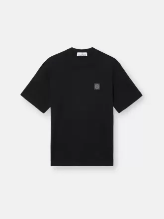 Kurzarm-T-Shirt mit Kompass-Aufnäher