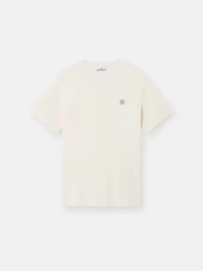 Kurzarm-T-Shirt mit Kompass-Aufnäher