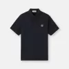 Kurzärmeliges Poloshirt mit Kompass-Aufnäher
