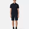 Kurzärmeliges Poloshirt mit Kompass-Aufnäher
