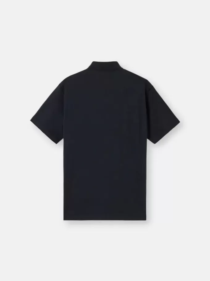 Kurzärmeliges Poloshirt mit Kompass-Aufnäher