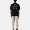 Kurzärmeliges T-Shirt in regulärer Passform mit „02 Industrial Logos”-Print