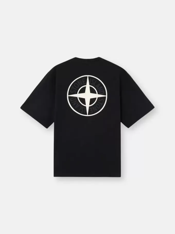 Kurzärmeliges T-Shirt in regulärer Passform mit „02 Industrial Logos”-Print