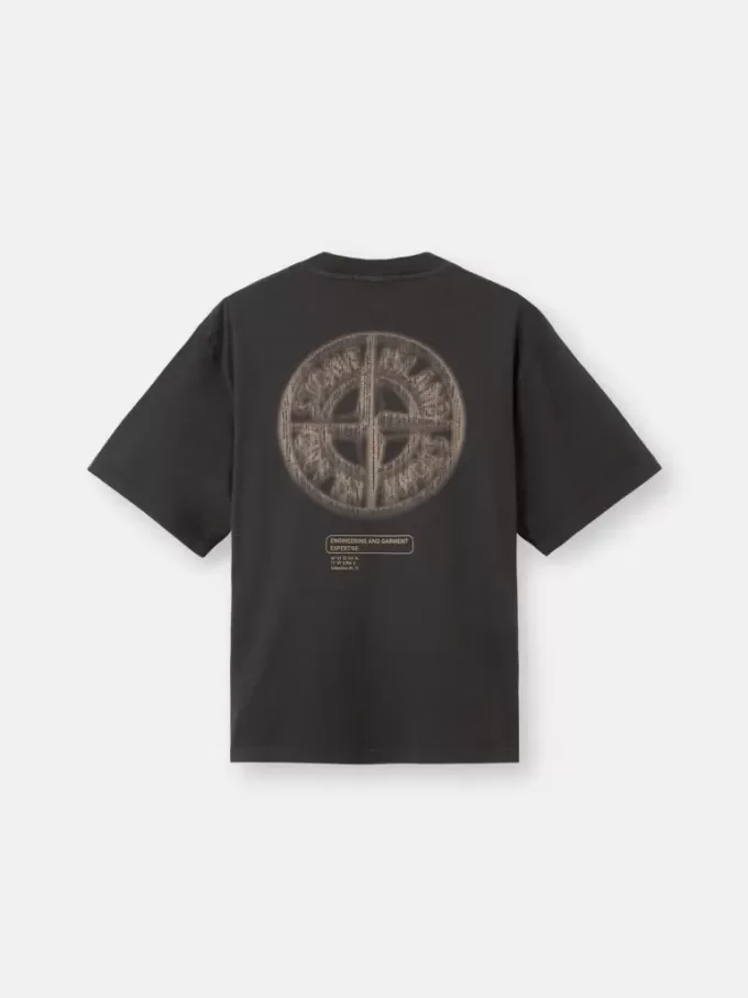 Kurzärmeliges T-Shirt in regulärer Passform mit „Bleeding Numbers”-Print