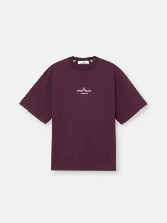 Kurzärmeliges T-Shirt in regulärer Passform mit saisonalem „Archivio”-Print