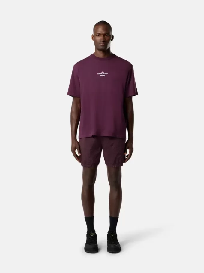 Kurzärmeliges T-Shirt in regulärer Passform mit saisonalem „Archivio”-Print