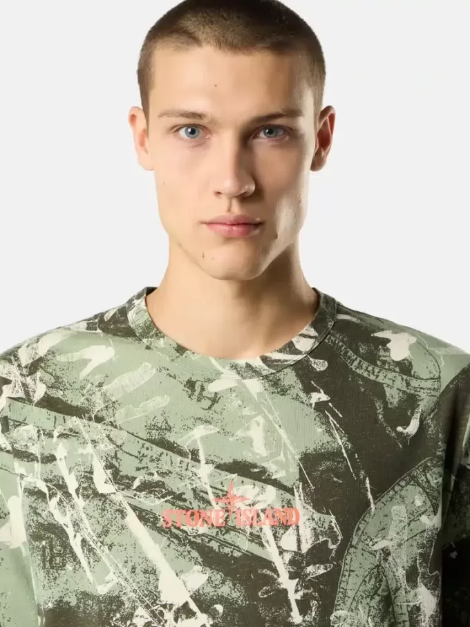 Kurzärmeliges T-Shirt mit „Scan Camo”-Print