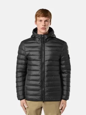 Leichte Daunenjacke mit Kapuze