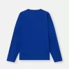 Oversized-Fit-Langarm-T-Shirt mit Marina-Stickerei