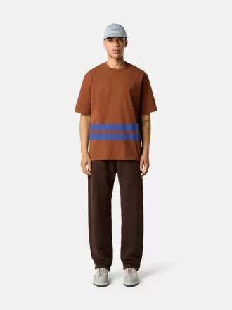 Oversized-Fit-T-Shirt mit kurzen Ärmeln und bedruckten Streifen
