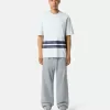 Oversized-Fit-T-Shirt mit kurzen Ärmeln und bedruckten Streifen