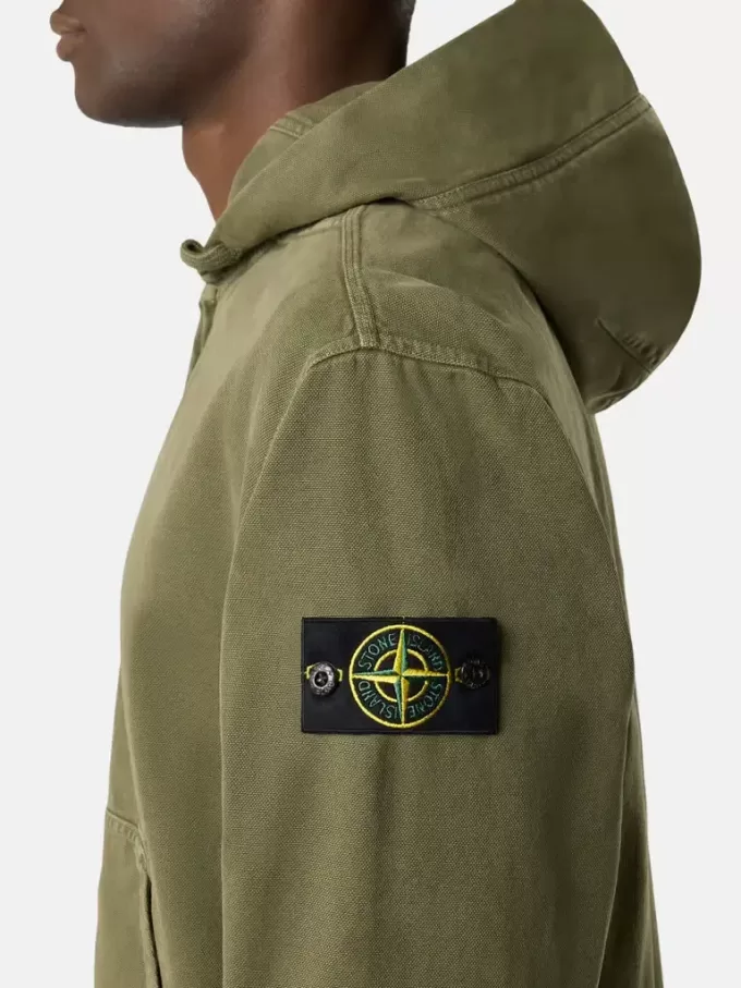 Oversized-Sweatshirt mit Kapuze und Reißverschluss sowie gerippten Einsätzen