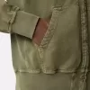 Oversized-Sweatshirt mit Kapuze und Reißverschluss sowie gerippten Einsätzen