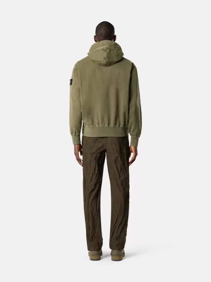 Oversized-Sweatshirt mit Kapuze und Reißverschluss sowie gerippten Einsätzen