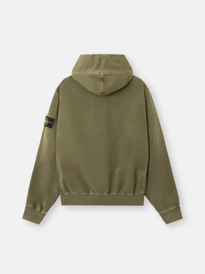 Oversized-Sweatshirt mit Kapuze und Reißverschluss sowie gerippten Einsätzen