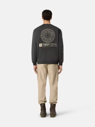 Oversized-Sweatshirt mit Rundhalsausschnitt und „Industrial Four”-Print
