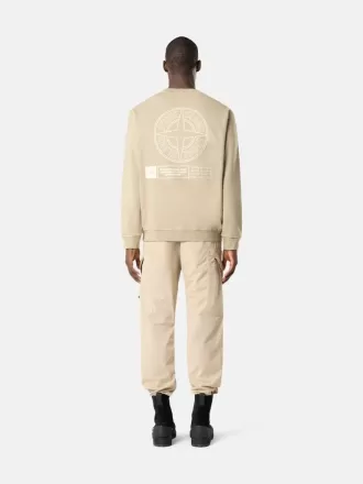 Oversized-Sweatshirt mit Rundhalsausschnitt und „Industrial Four”-Print