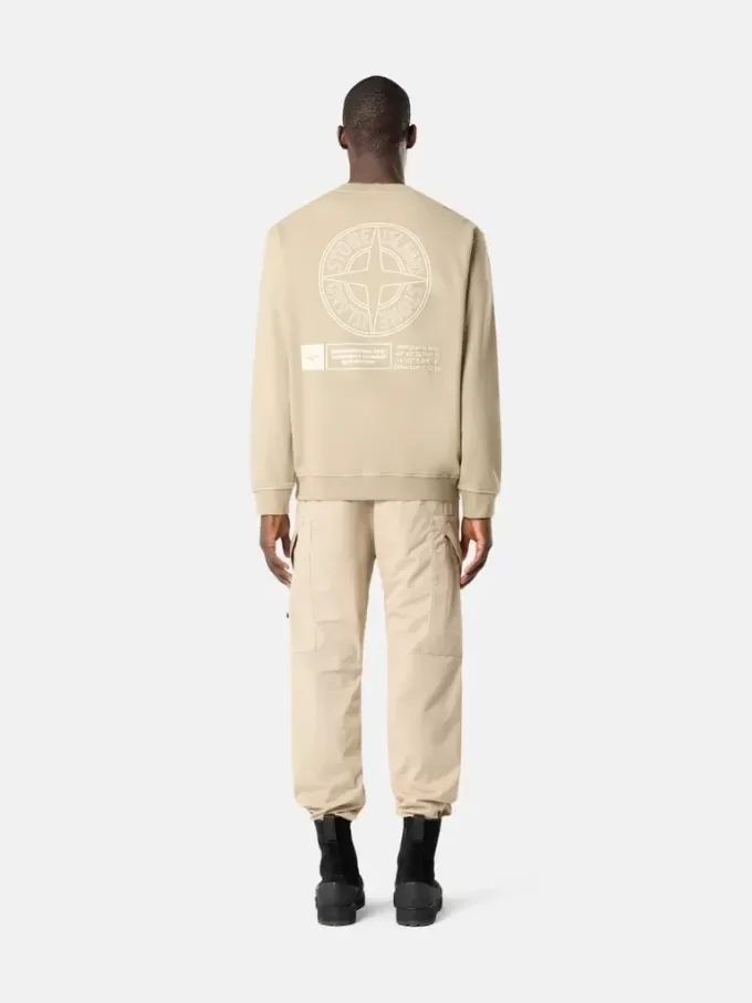 Oversized-Sweatshirt mit Rundhalsausschnitt und „Industrial Four”-Print