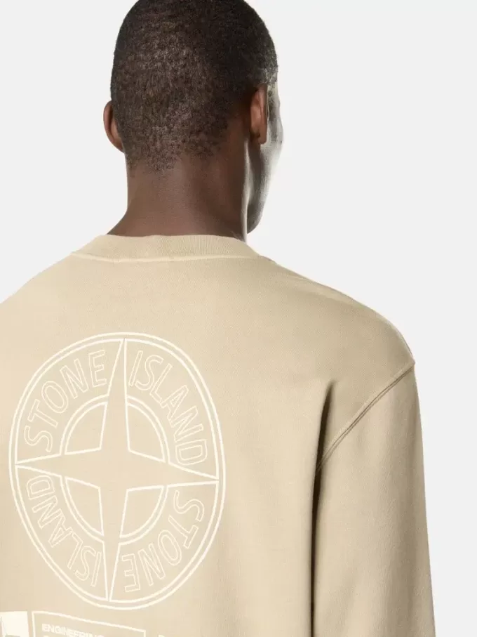 Oversized-Sweatshirt mit Rundhalsausschnitt und „Industrial Four”-Print