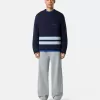 Pullover mit Rundhalsausschnitt, Brusttasche und Aufdruck