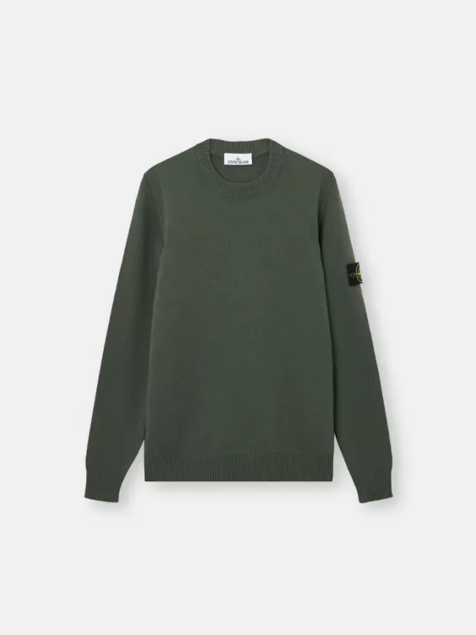 Pullover mit Rundhalsausschnitt und Details in Umkehrmaschen