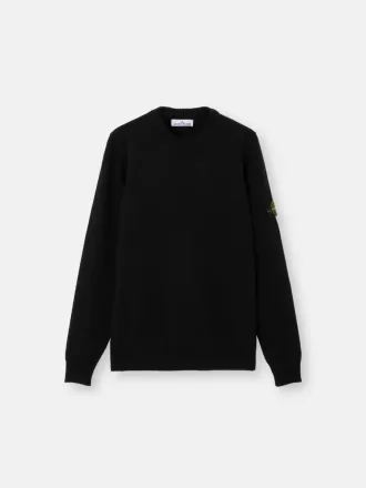 Pullover mit Rundhalsausschnitt und Details in Umkehrmaschen