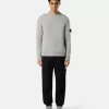 Pullover mit Rundhalsausschnitt und Details in Umkehrmaschen